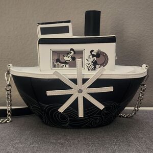 LOUNGEFLY Steamboat Willie Cross-Body Bag